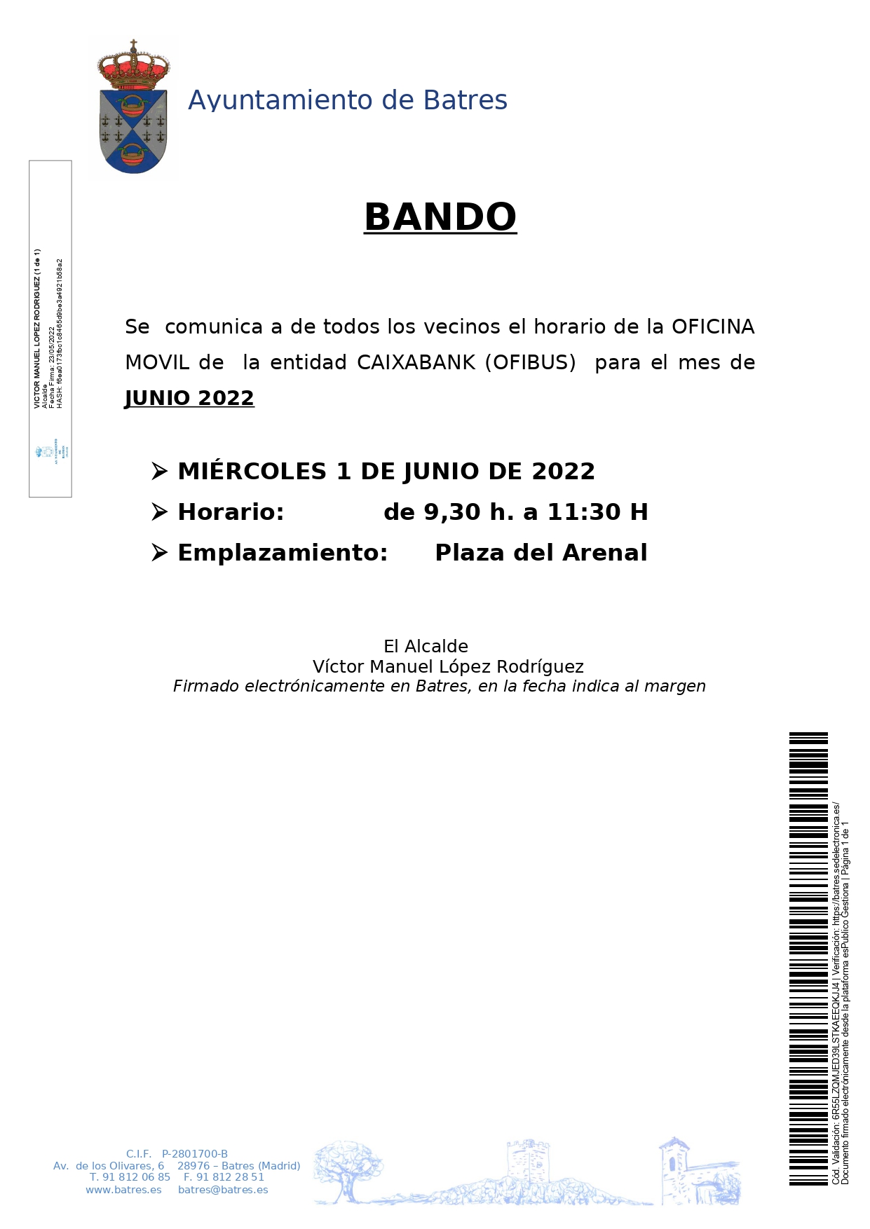 Aviso OFIBUS CAIXABANK junio 2022 page 0001