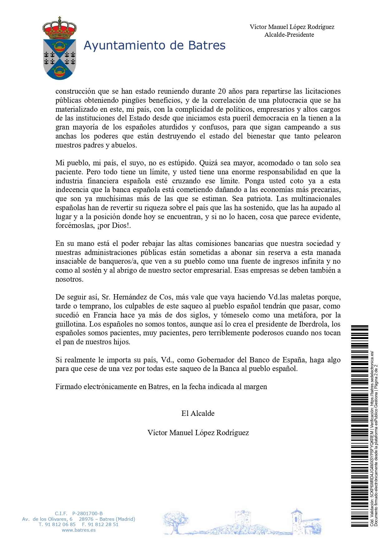 CARTA AL GOBERNADOR DEL BANCO DE ESPAA page 0002