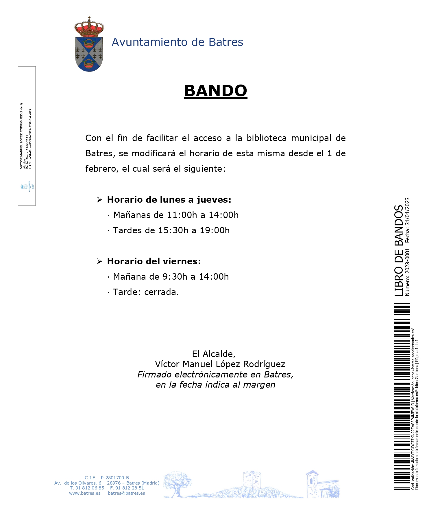 FOTO BANDO BIBLIOTECA