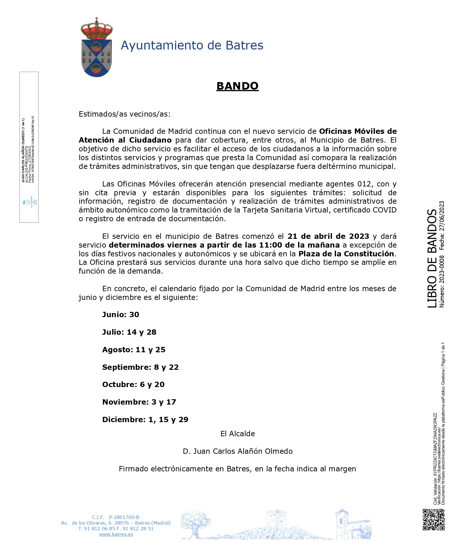 BANDO OFICINA MVIL COMUNIDAD DE MADRID 012