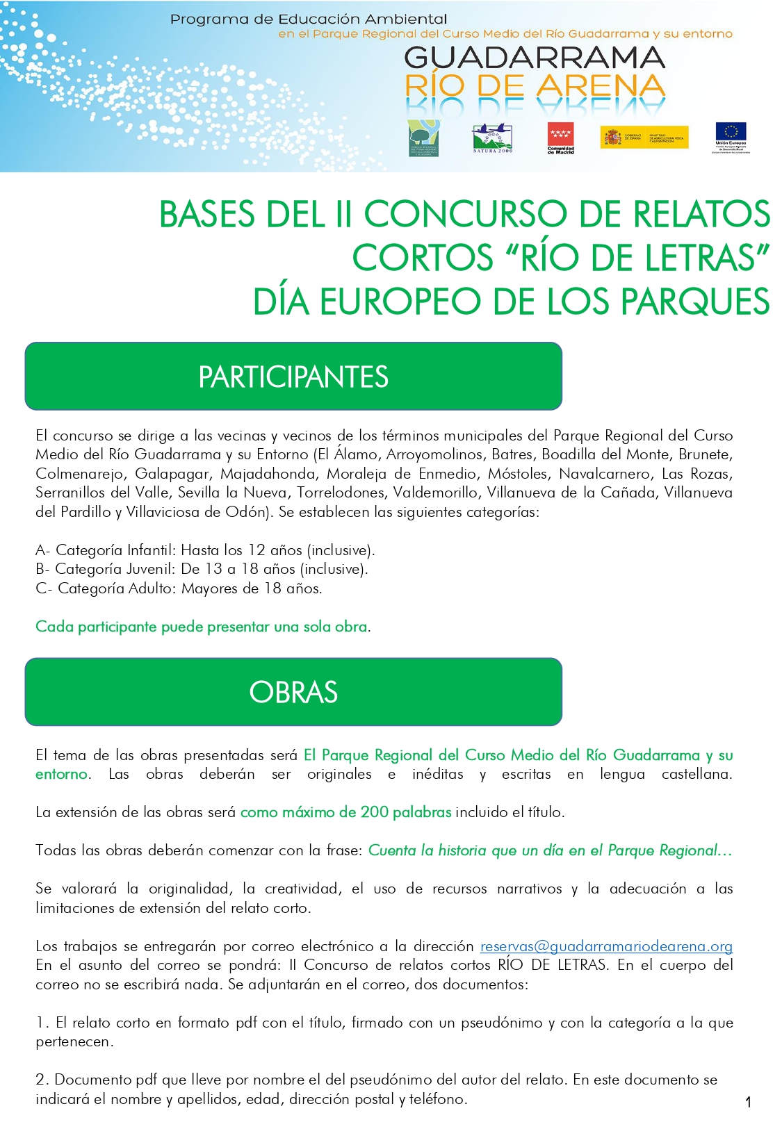 BASES DEL IICONCURSO DE RELATOS CORTOS RIO DE LETRAS page 0001