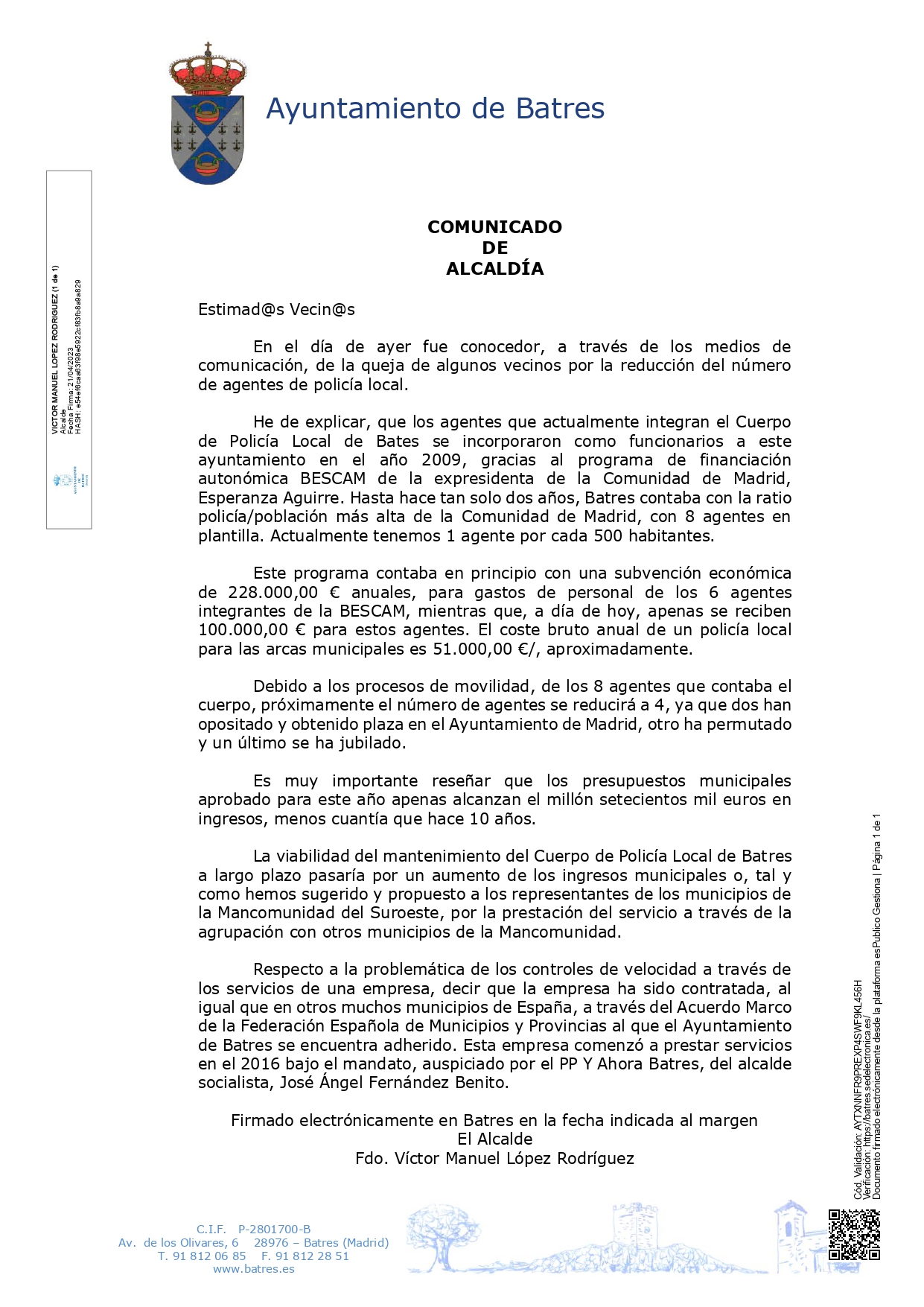Corregido COMUNICADO ALCALDIA POLICIA LOCAL