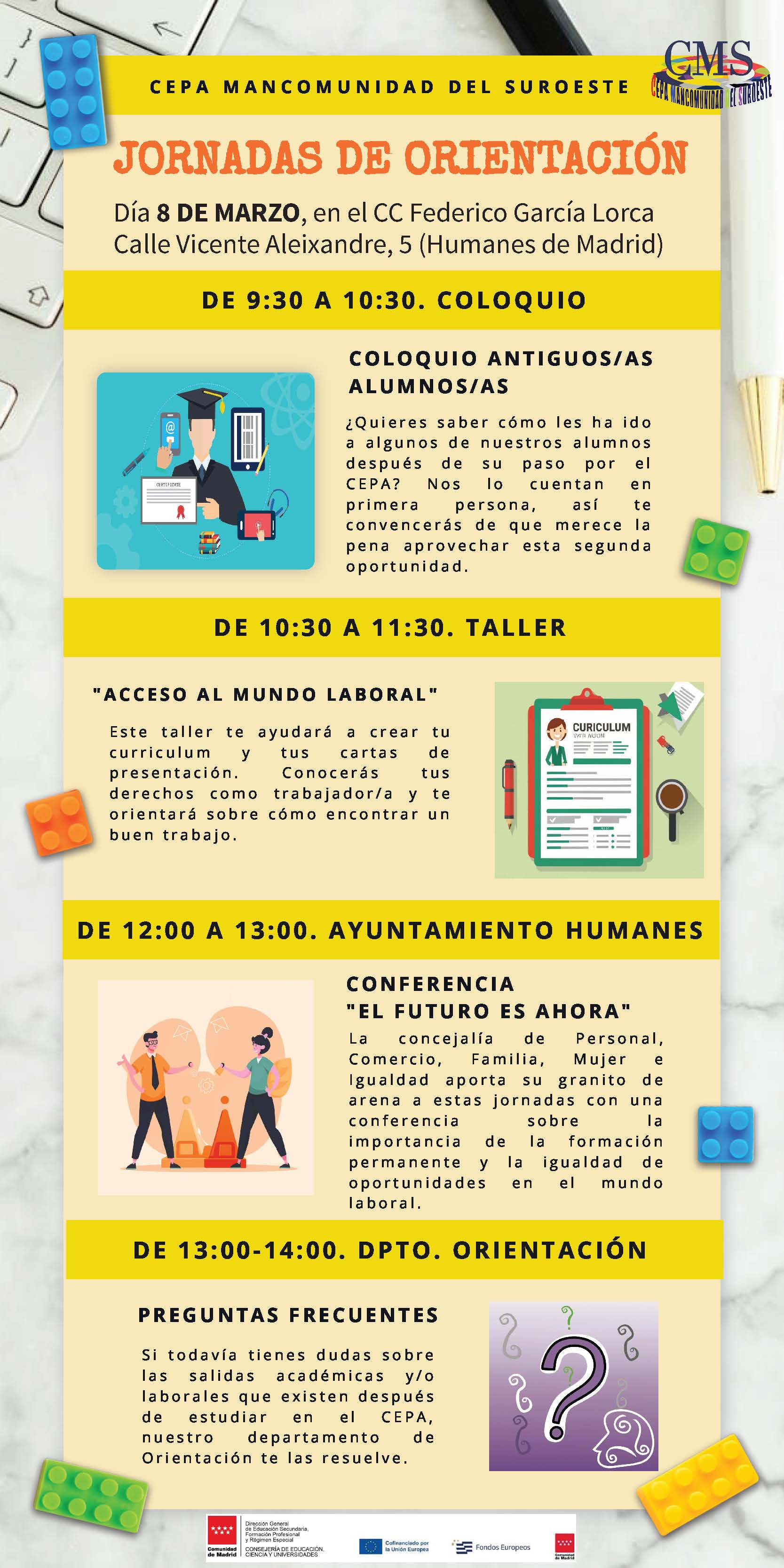 Cartel Jornadas Orientacion Academica y Profesional CEPA