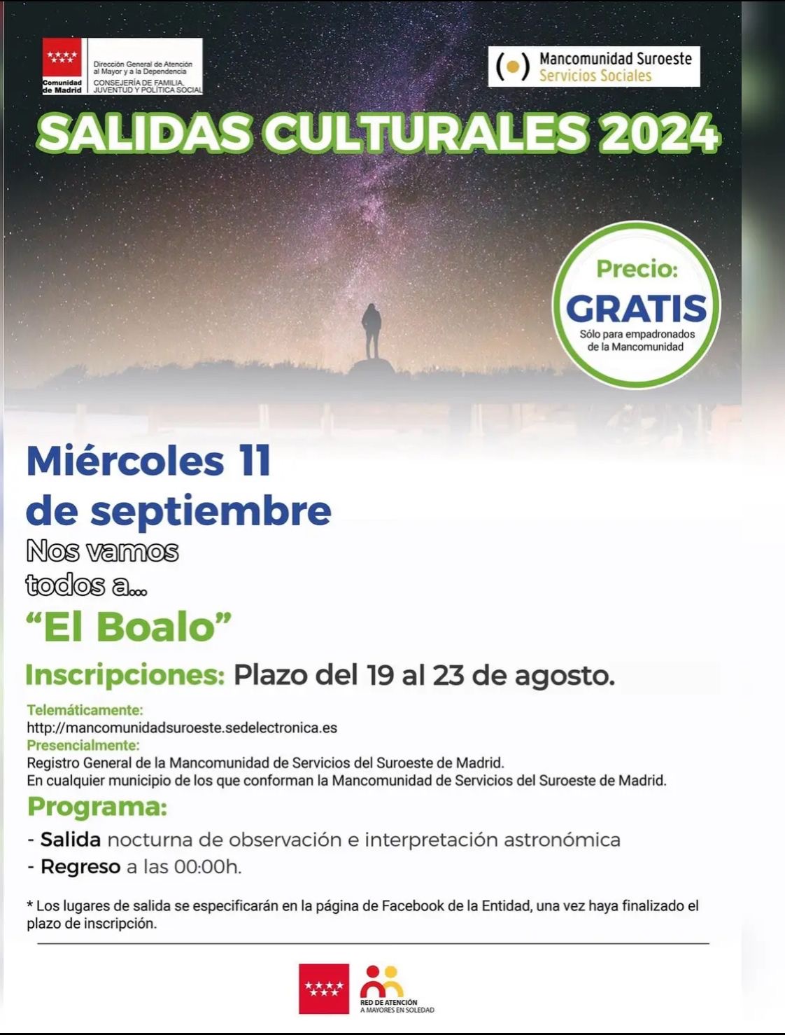 SALIDA NOCTURNA MANCOMUNIDAD