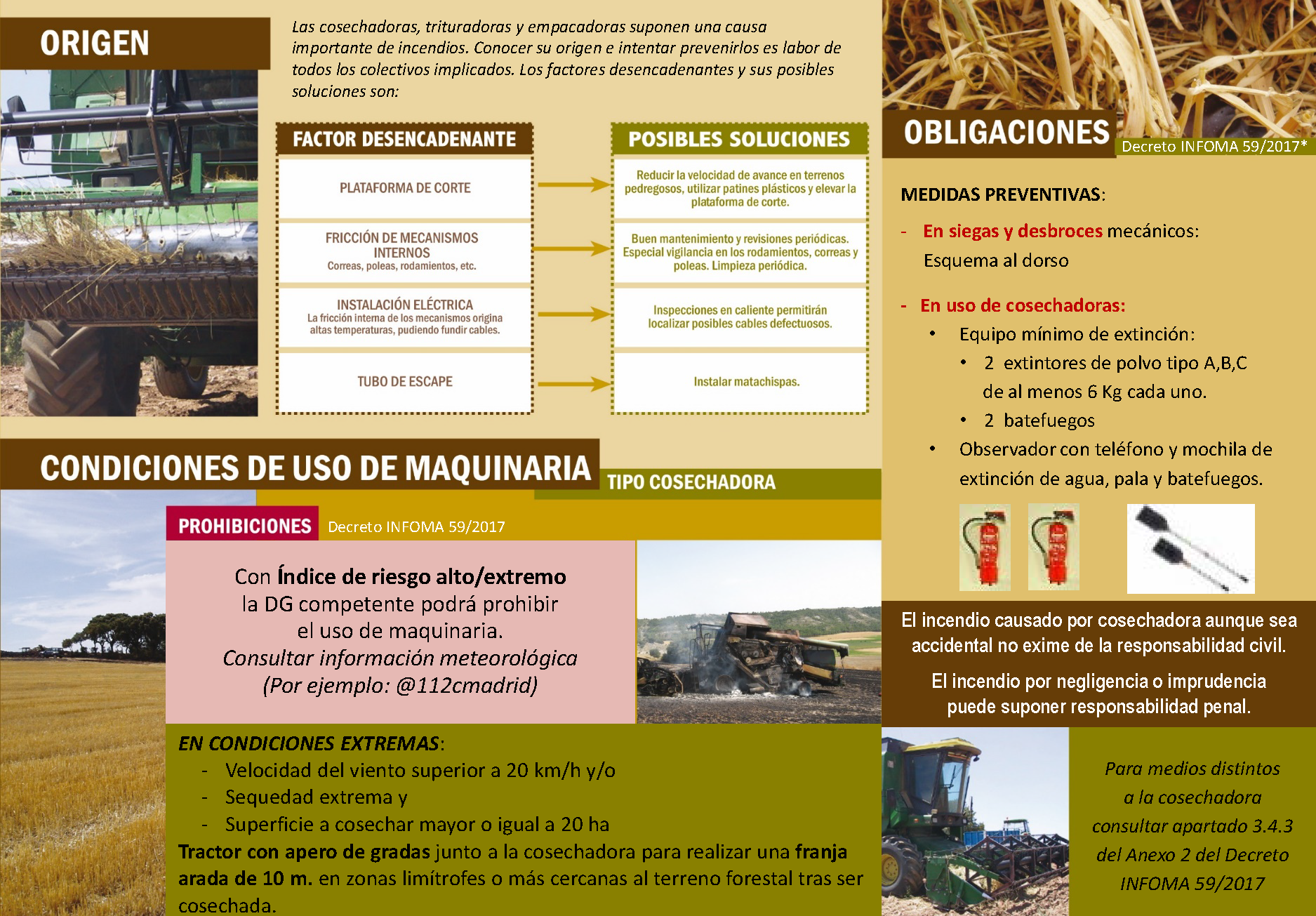 Triptico explicativo prevencion trabajos de cosecha 2 Pagina 2