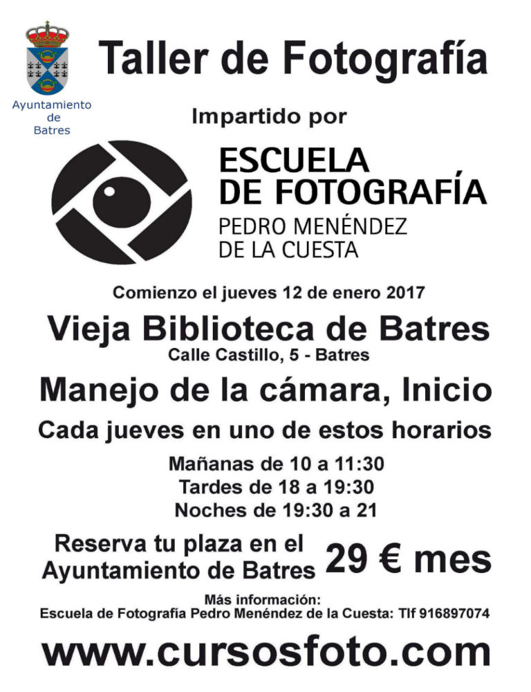 cartel taller fotografia